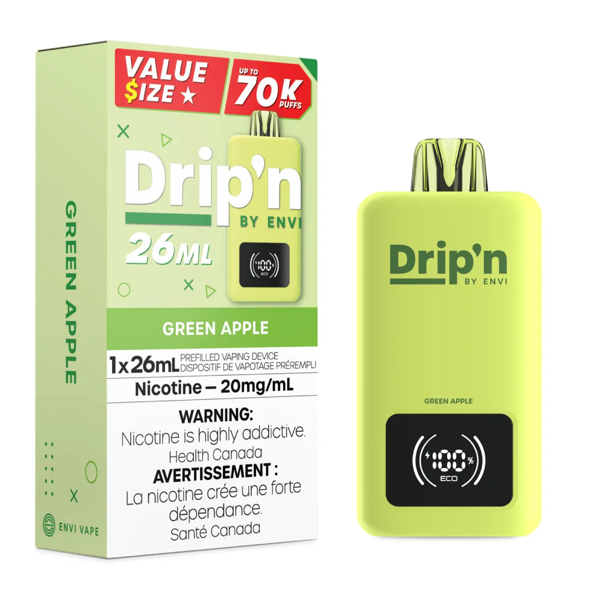 DRIP'N 26ML | GREEN APPLE