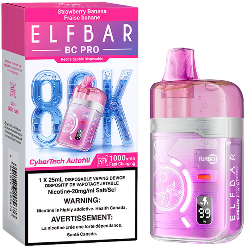 STRAWBERRY BANANA ELFBAR BC PRO 80K
