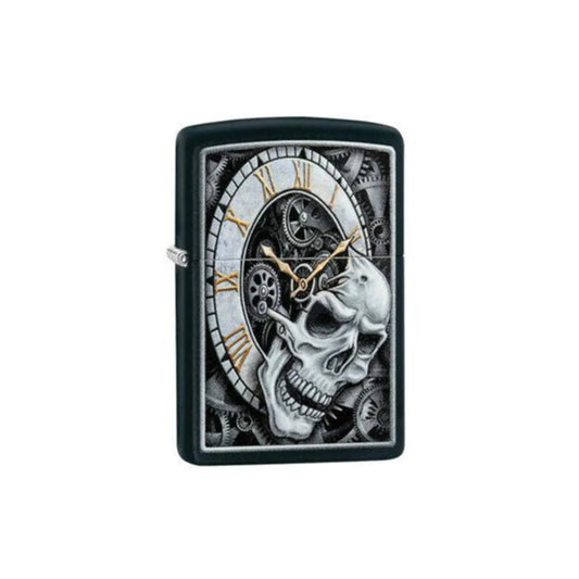 Zippo Skull Clock Design