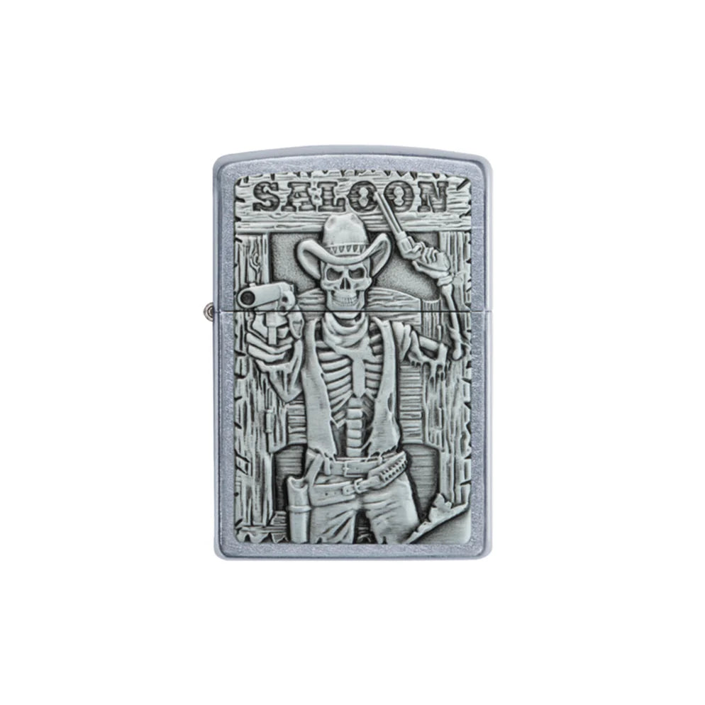 Zippo Saloon Skull Emblem Design